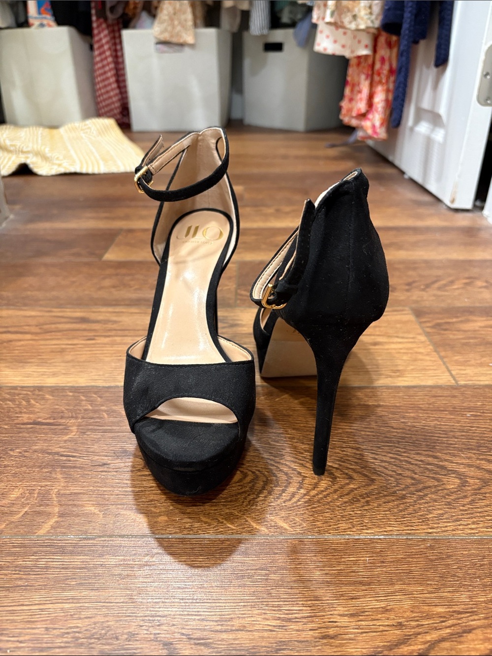 Black Suede Jennifer Lopez